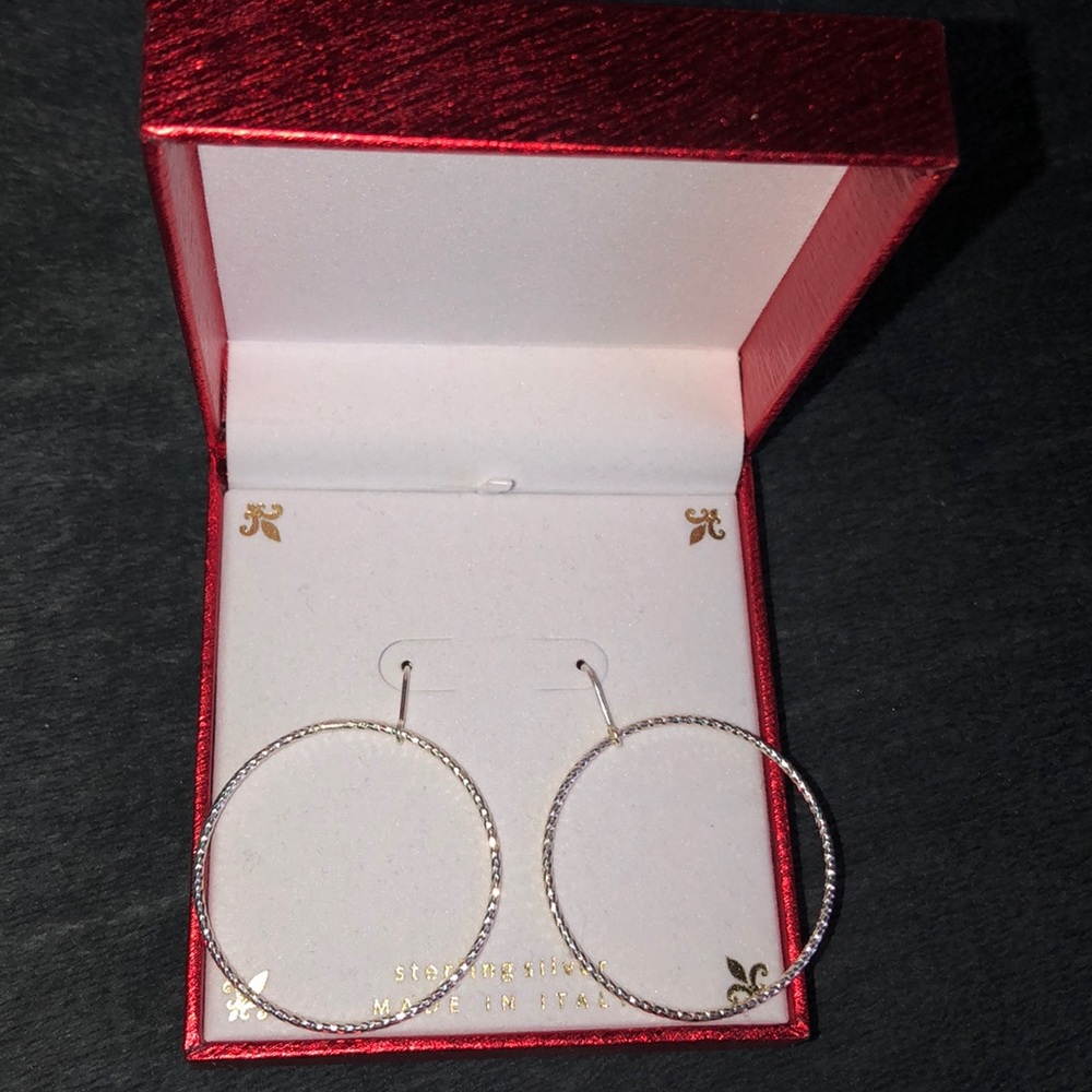 Silver Hoop Earrings